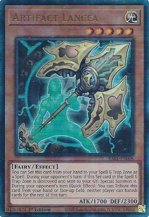 Artefact Lancea [RA01-EN006] Prismatique Ultime Rare 