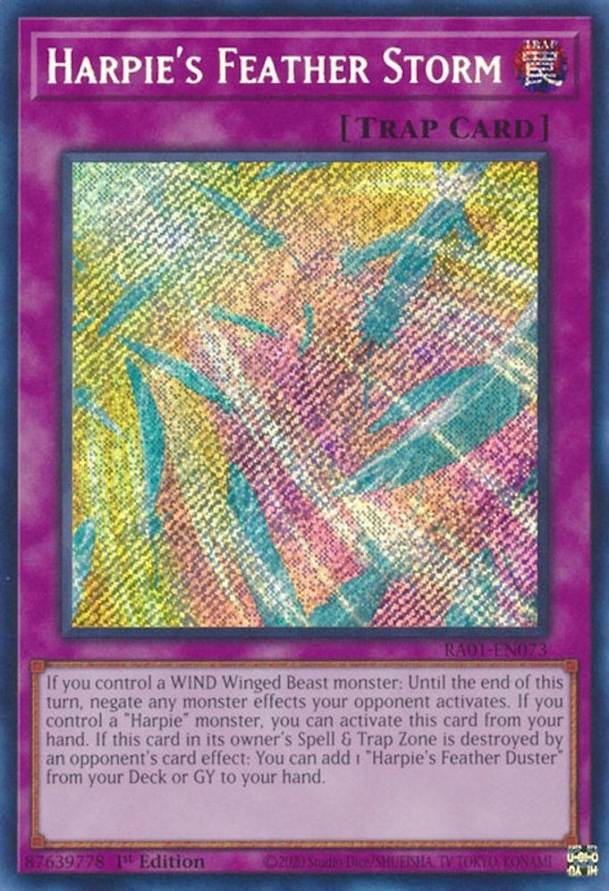 Harpie's Feather Storm (Secret Rare) (RA01-EN073) - Secret Rare