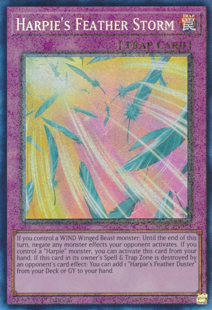 Harpie's Feather Storm [RA01-EN073] Rare de collection prismatique 