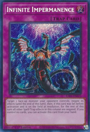 Infinite Impermanence (Secret Rare) (RA01-EN075) - 25th Anniversary Rarity Collection 1st Edition