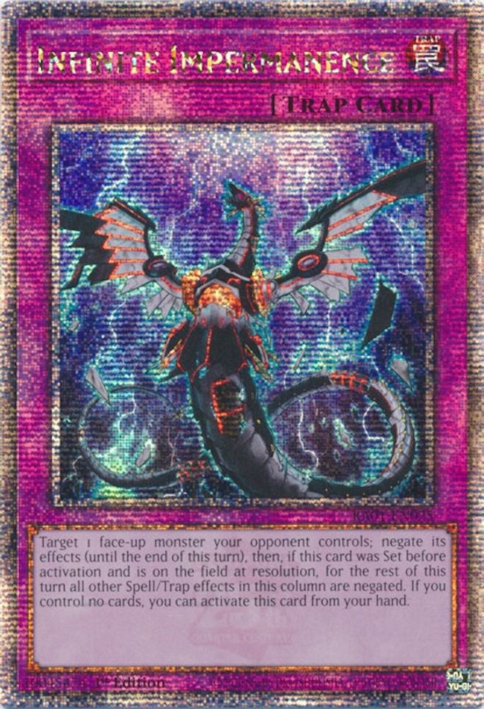 Infinite Impermanence (Quarter Century Secret Rare) (RA01-EN075) - Quarter Century Secret Rare