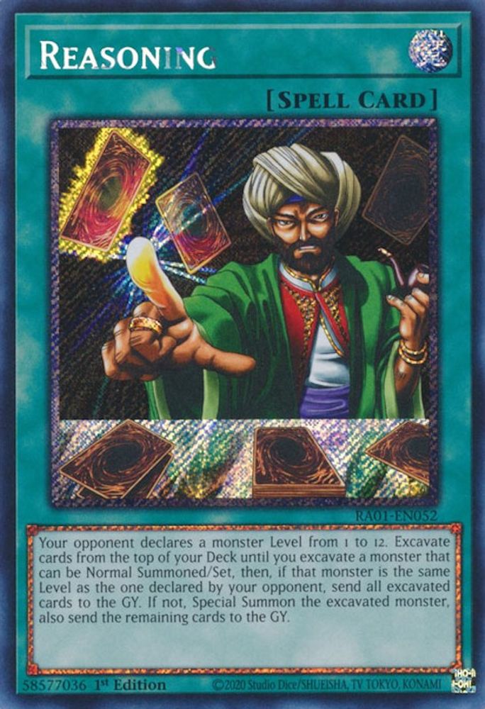 Raisonnement [RA01-EN052] Platinum Secret Rare 