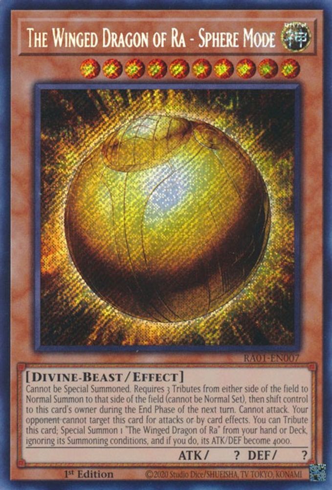 The Winged Dragon of Ra - Sphere Mode (Secret Rare) (RA01-EN007) - Secret Rare