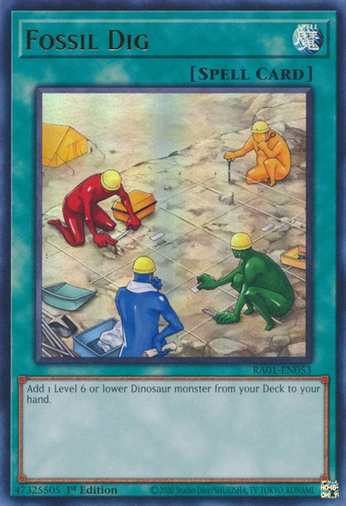 Fossil Dig (UR) (RA01-EN053) - Ultra Rare