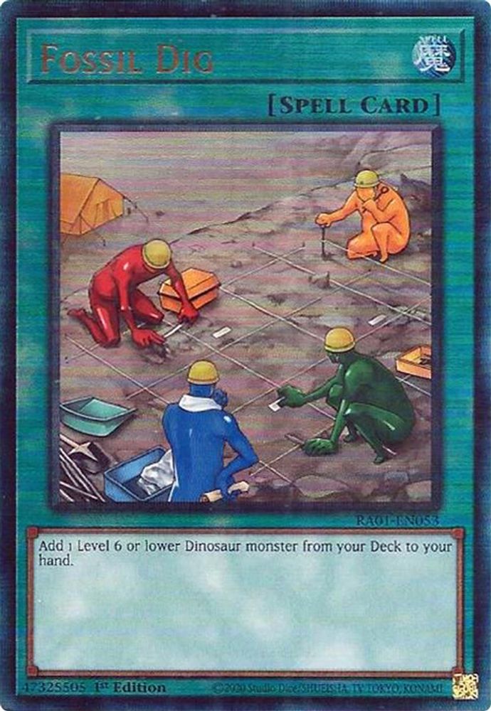 Fossil Dig (PUR) (RA01-EN053) - Prismatic Ultimate Rare