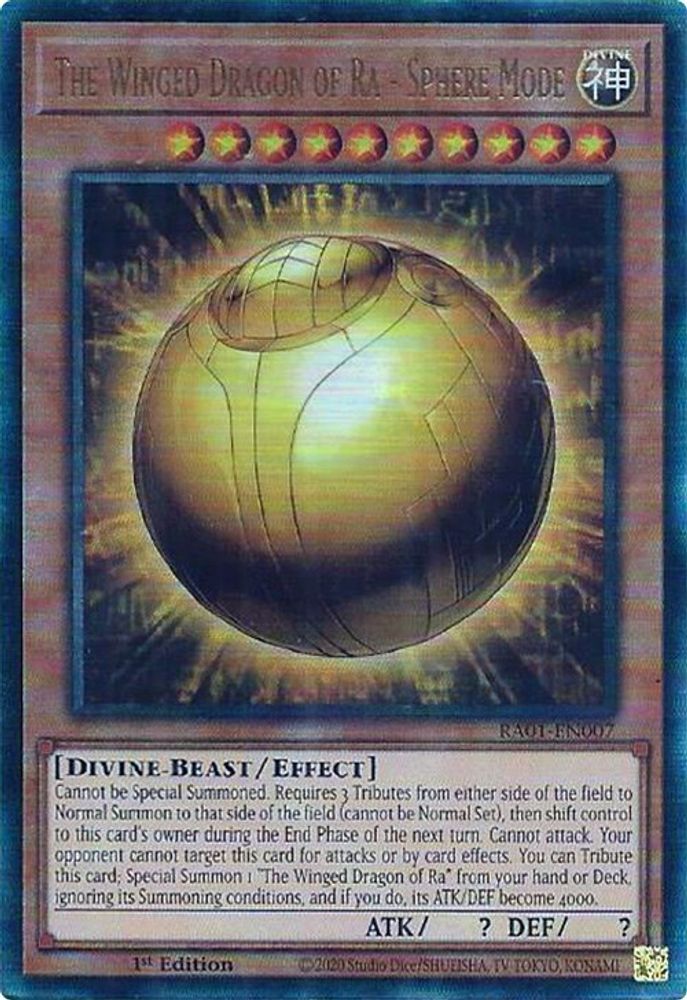 The Winged Dragon of Ra - Sphere Mode (PUR) (RA01-EN007) - Prismatic Ultimate Rare