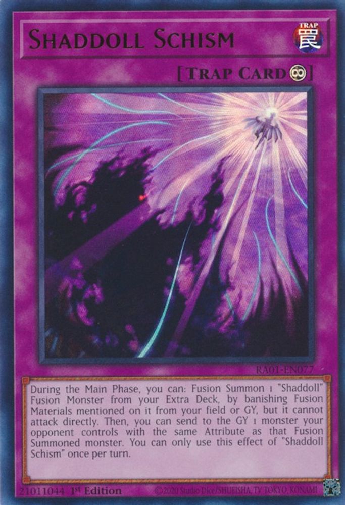 Schisme Shaddoll [RA01-EN077] Ultra Rare 