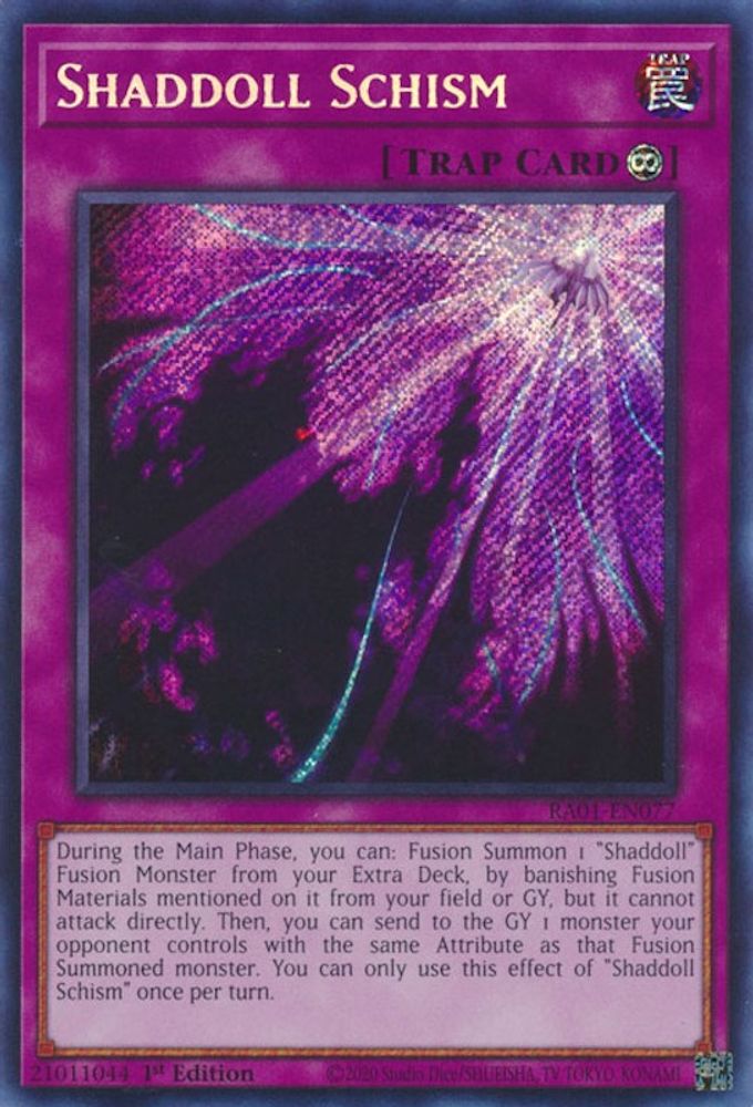 Shaddoll Schisme [RA01-EN077] Secret Rare 