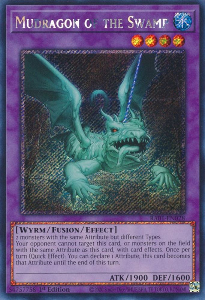 Mudragon of the Swamp (Platinum Secret Rare) (RA01-EN028) - Platinum Secret Rare
