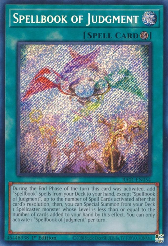 Spellbook of Judgment (Secret Rare) (RA01-EN054) - Secret Rare
