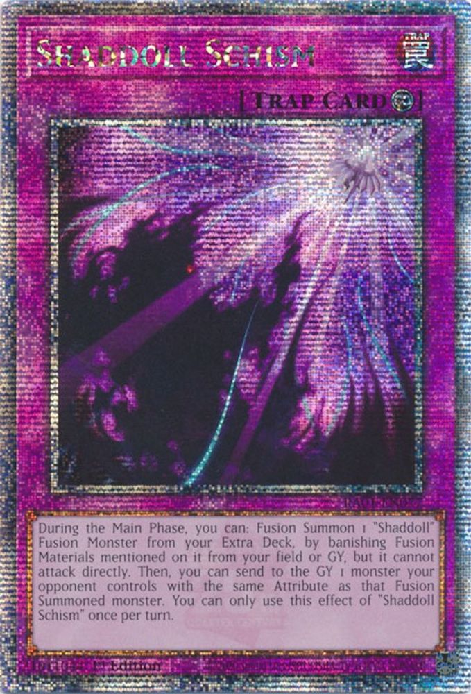 Shaddoll Schism [RA01-EN077] Quart de siècle Secret Rare 
