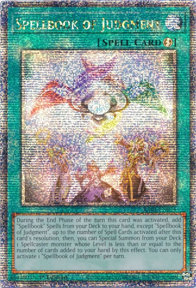Livre de sorts du jugement [RA01-EN054] Quart de siècle secret rare 