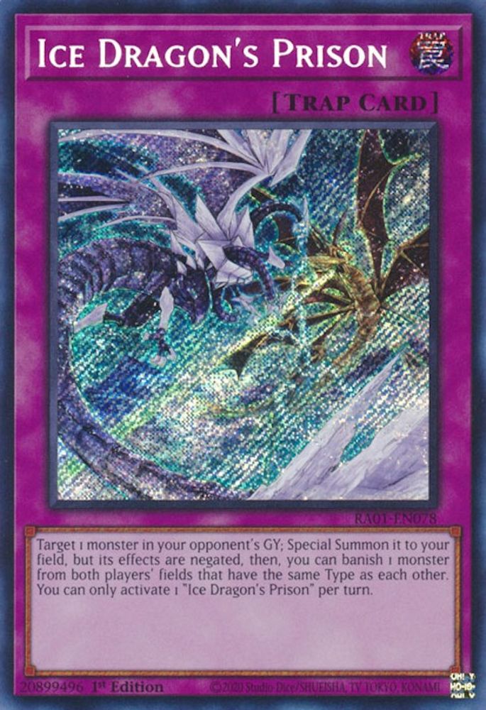 Prison du dragon de glace [RA01-EN078] Secret Rare 