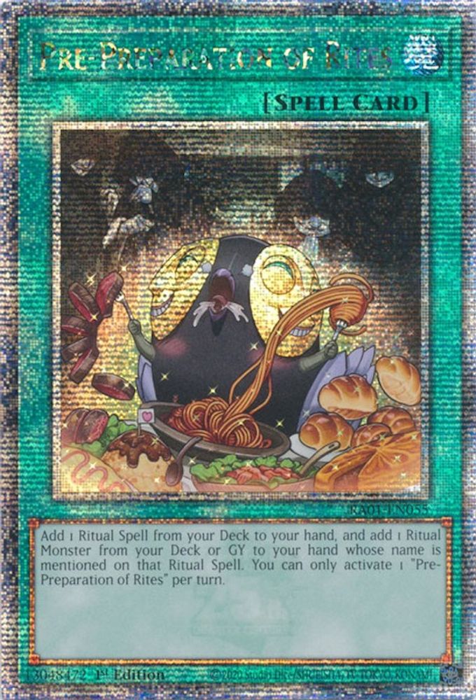 Pre-Preparation of Rites (Quarter Century Secret Rare) (RA01-EN055) - Quarter Century Secret Rare
