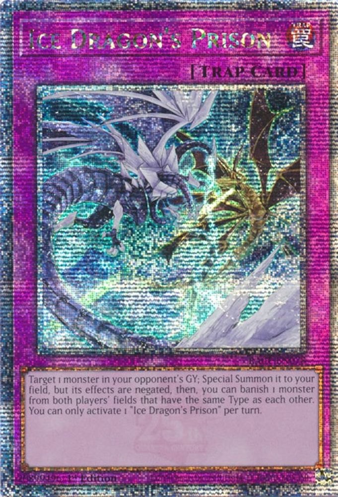 Ice Dragon's Prison (Quarter Century Secret Rare) (RA01-EN078) - Quarter Century Secret Rare