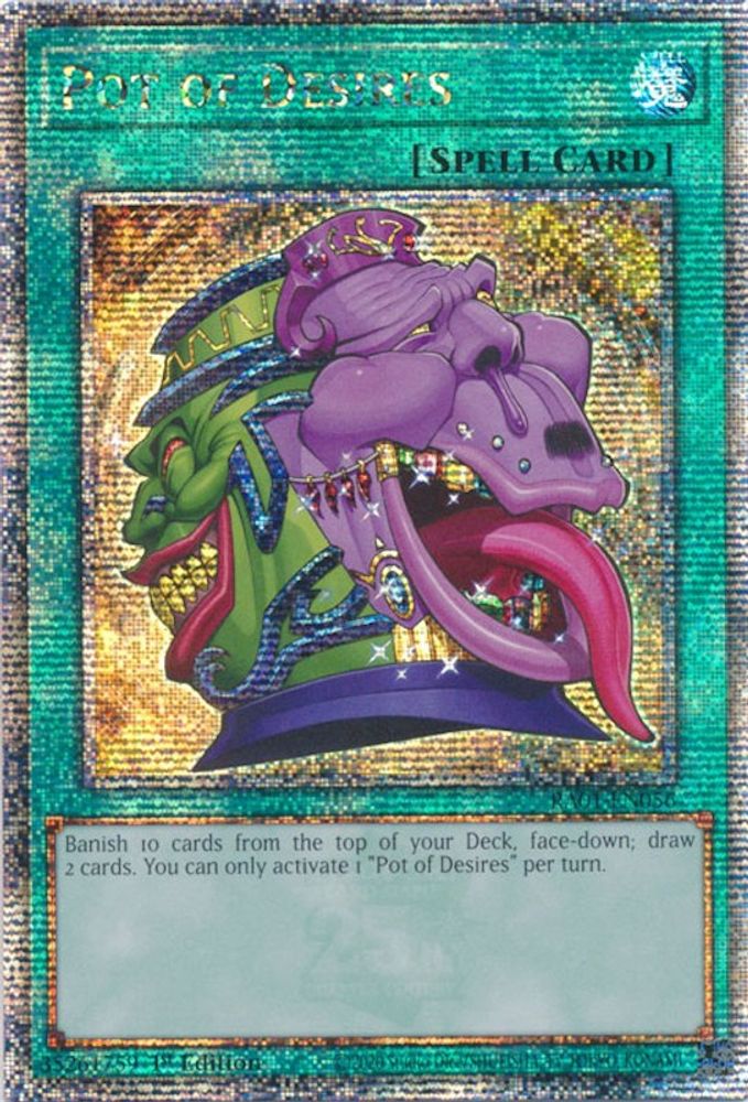 Pot de désirs [RA01-EN056] Quart de siècle Secret Rare 