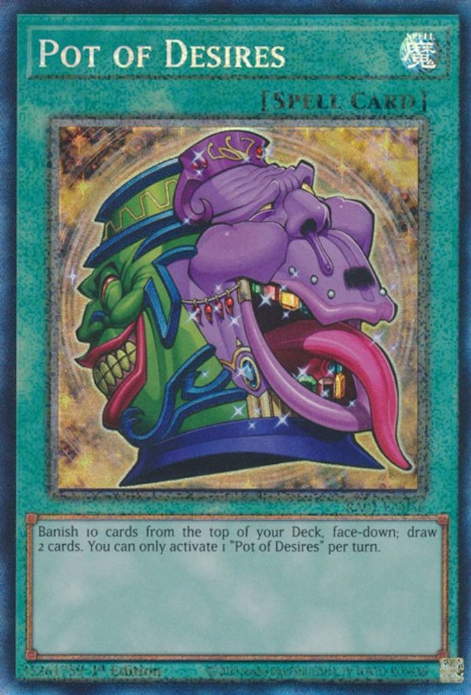 Pot of Desires (PCR) (RA01-EN056) - Prismatic Collector's Rare