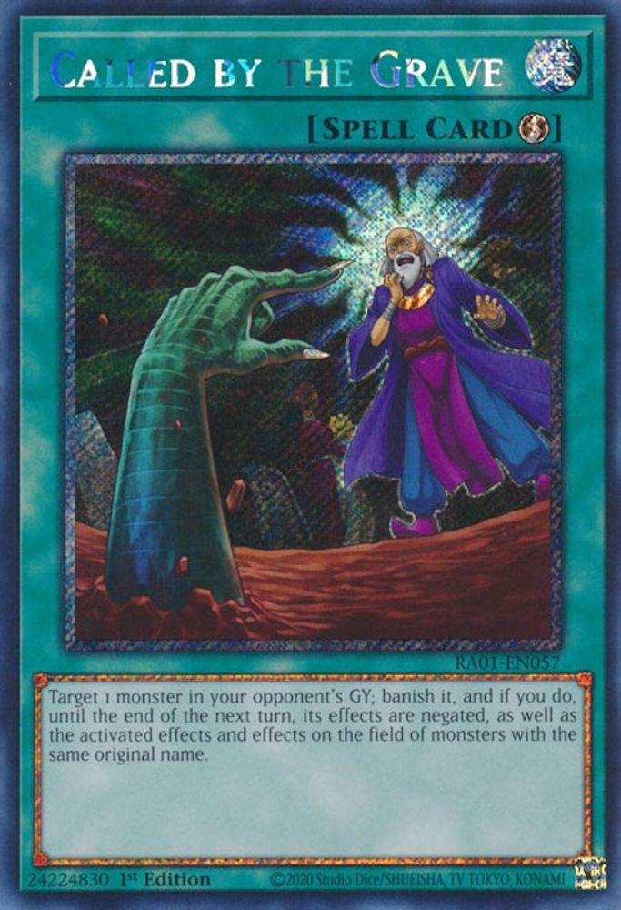 Appelé par la tombe [RA01-EN057] Platinum Secret Rare 