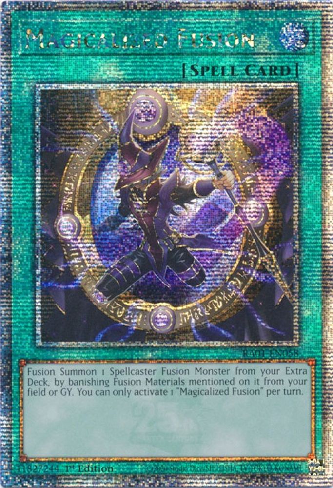 Magicalized Fusion (Quarter Century Secret Rare) (RA01-EN058) - Quarter Century Secret Rare