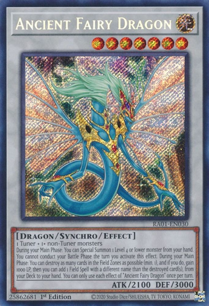 Ancient Fairy Dragon (Secret Rare) (RA01-EN030) - Secret Rare