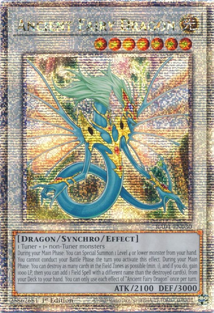 Dragon féerique antique [RA01-EN030] Quart de siècle Secret Rare 