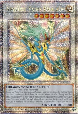 Ancient Fairy Dragon (Quarter Century Secret Rare) (RA01-EN030) - 25th Anniversary Rarity Collection 1st Edition