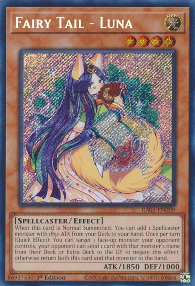 Fairy Tail - Luna (Secret Rare) (RA01-EN009) - Secret Rare