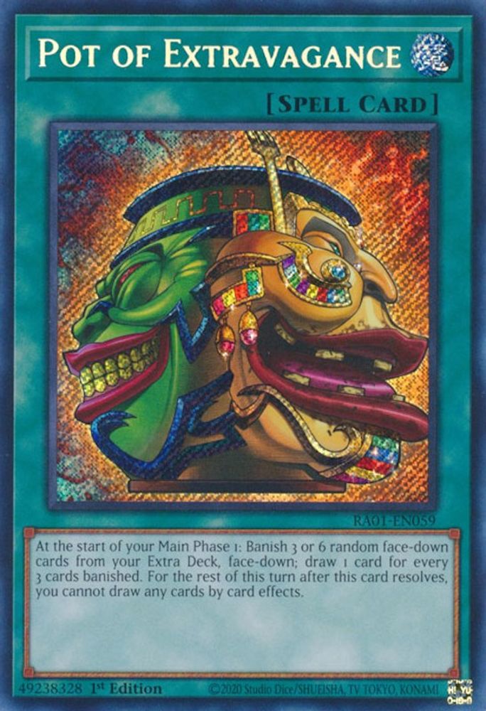 Pot of Extravagance (Secret Rare) (RA01-EN059) - Secret Rare