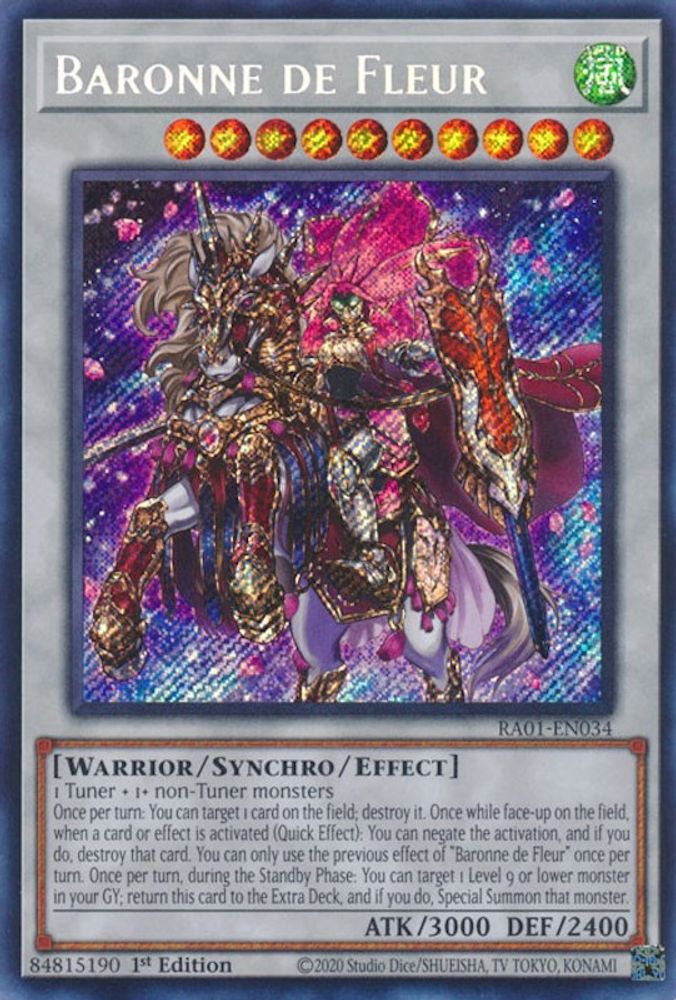 Baronne de Fleur (Secret Rare) (RA01-EN034) - Secret Rare