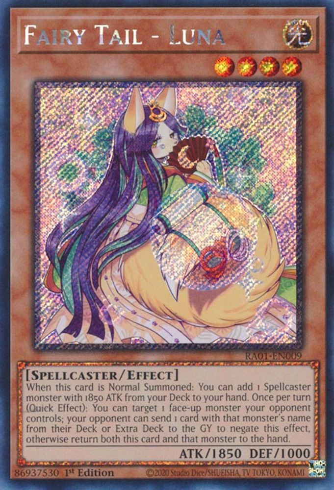 Fairy Tail - Luna [RA01-EN009] Platine Secret Rare 