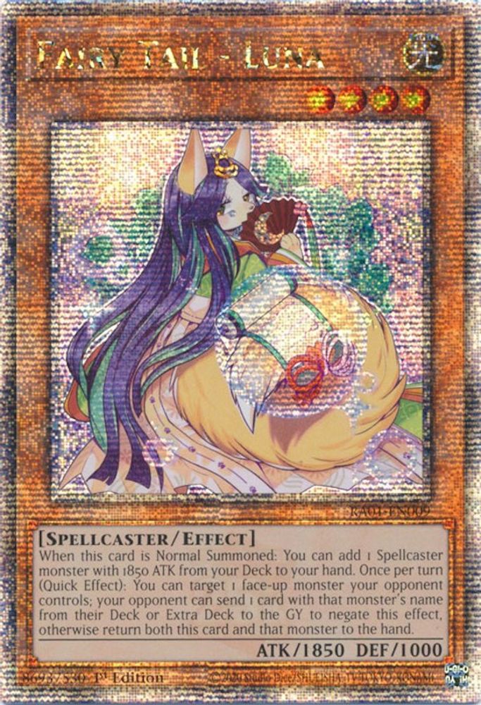 Fairy Tail - Luna (Quarter Century Secret Rare) (RA01-EN009) - Quarter Century Secret Rare