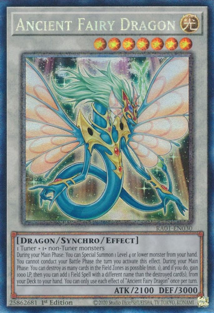 Dragon féerique antique [RA01-EN030] Rare de collection prismatique 