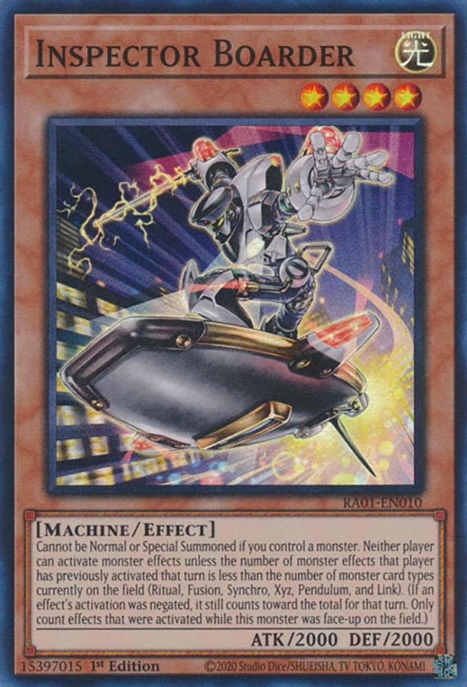 Inspector Boarder (RA01-EN010) - Super Rare