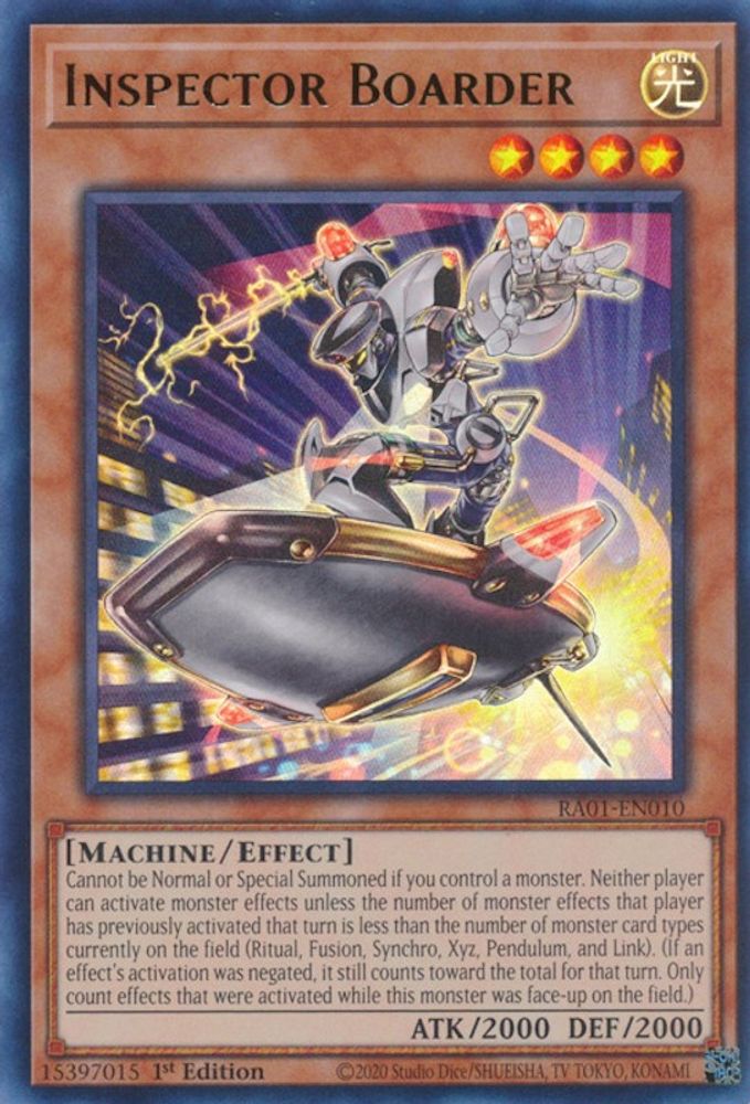 Inspecteur Boarder [RA01-EN010] Ultra Rare 