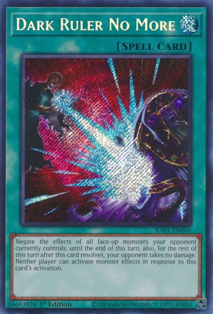 Dark Ruler No More (Secret Rare) (RA01-EN060) - Secret Rare