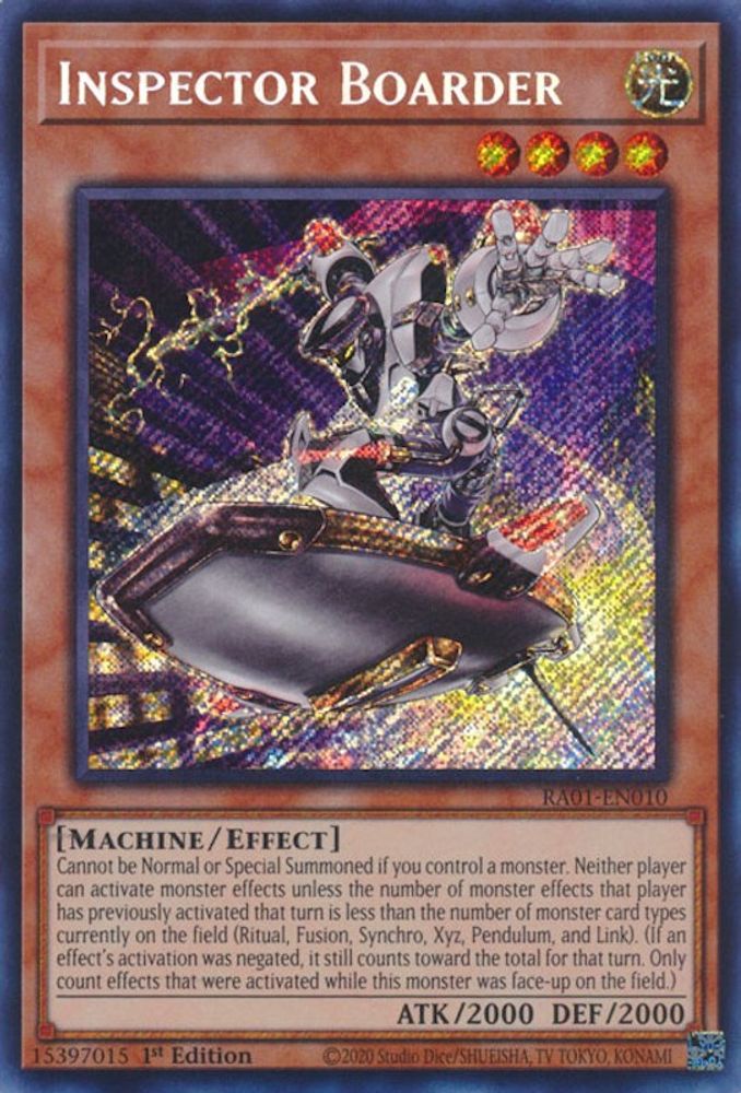 Inspector Boarder (Secret Rare) (RA01-EN010) - Secret Rare