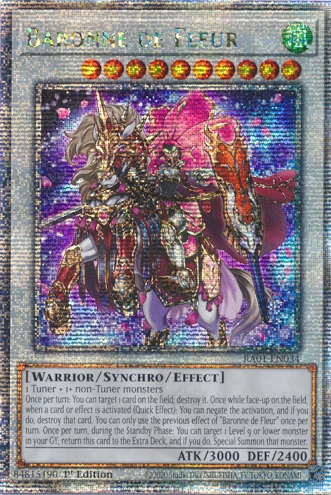 Baronne de Fleur [RA01-EN034] Quart de siècle Secret Rare 