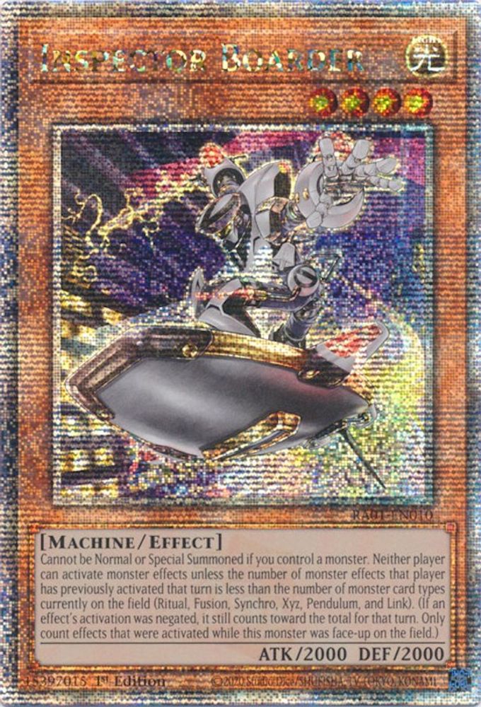 Inspector Boarder (Quarter Century Secret Rare) (RA01-EN010) - Quarter Century Secret Rare