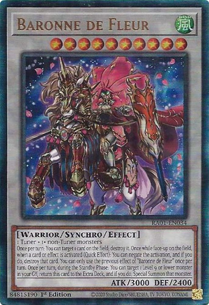 Baronne de Fleur (PUR) (RA01-EN034) - Prismatic Ultimate Rare