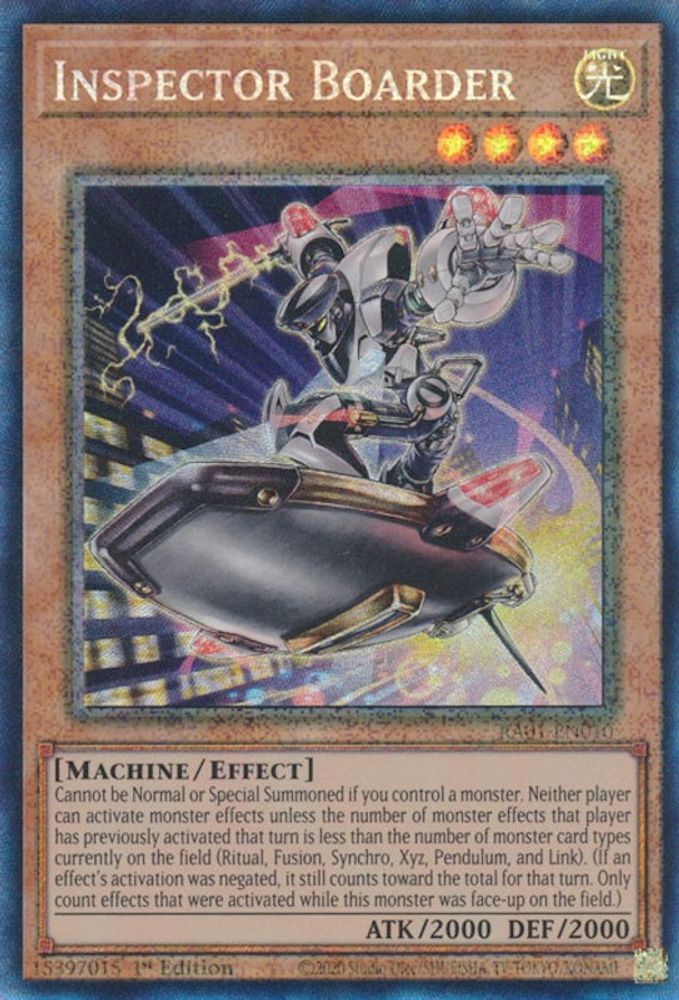 Inspecteur Boarder [RA01-EN010] Rare de collectionneur prismatique 