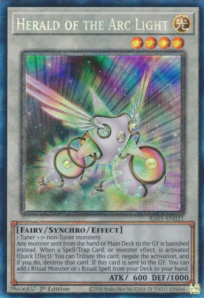 Herald of the Arc Light [RA01-EN031] Collectionneur prismatique rare 