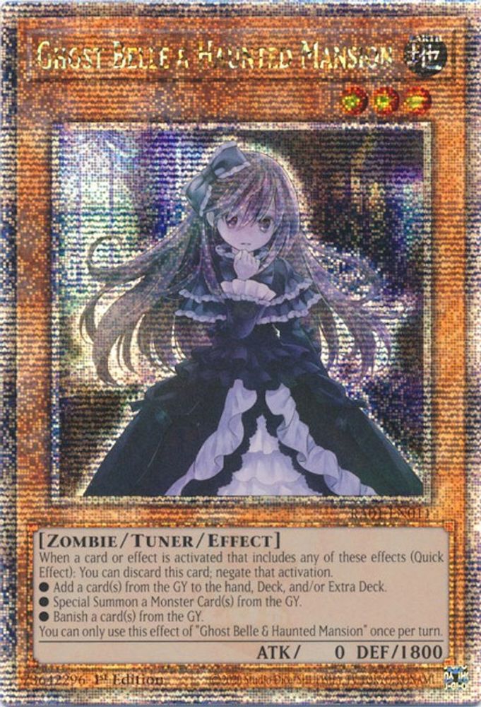 Ghost Belle & Haunted Mansion (Quarter Century Secret Rare) (RA01-EN011) - Quarter Century Secret Rare
