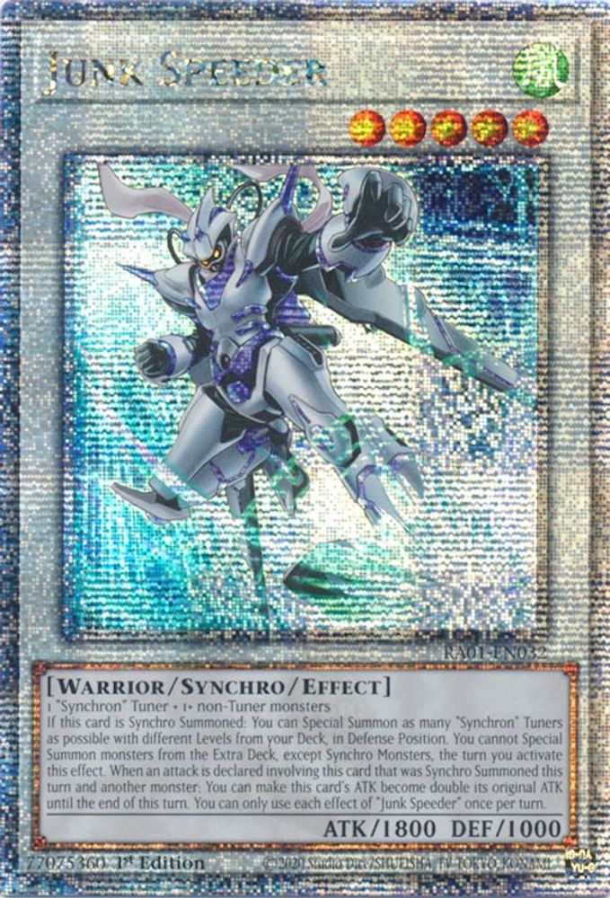 Junk Speeder (Quarter Century Secret Rare) (RA01-EN032) - Quarter Century Secret Rare