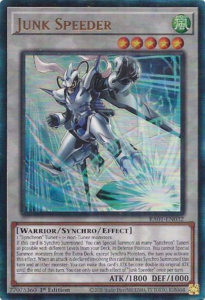 Junk Speeder (PUR) (RA01-EN032) - Prismatic Ultimate Rare
