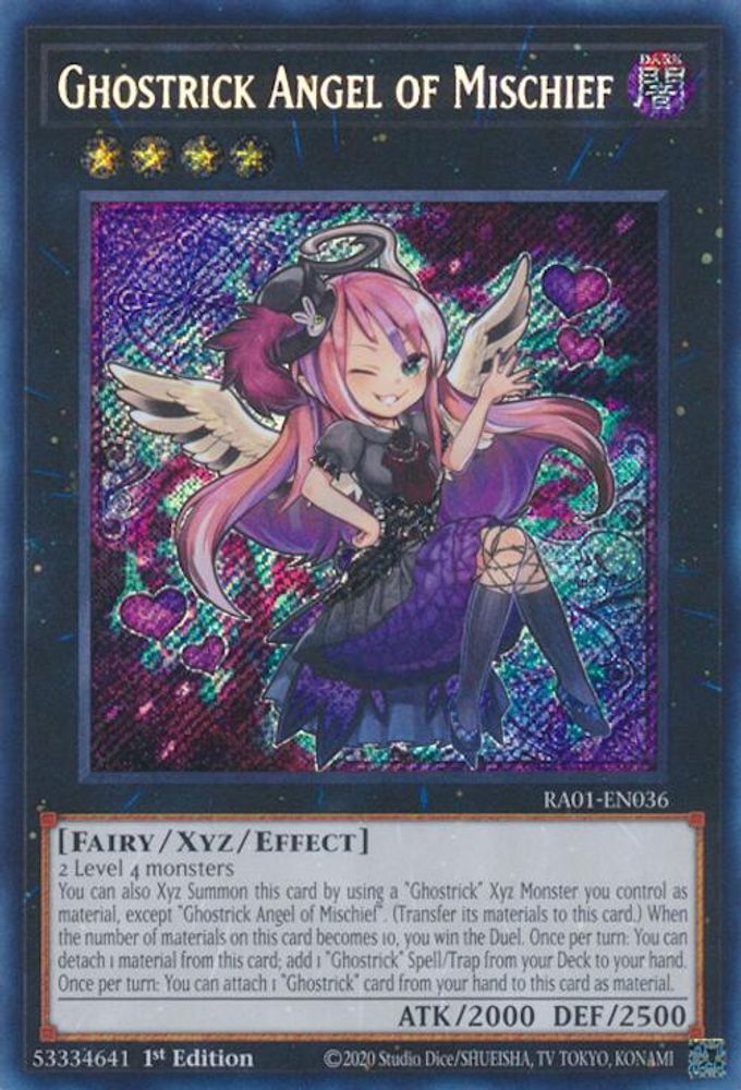 Ghostrick Angel of Mischief (Secret Rare) (RA01-EN036) - Secret Rare