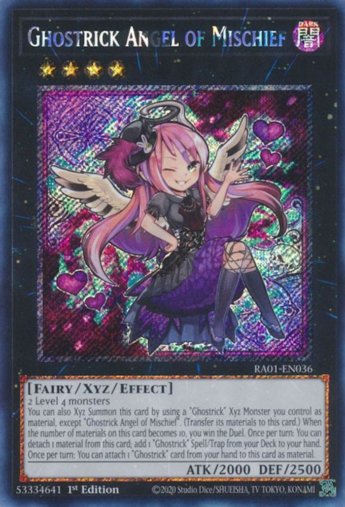 Ghostrick Ange de la malice [RA01-EN036] Platine Secret Rare 