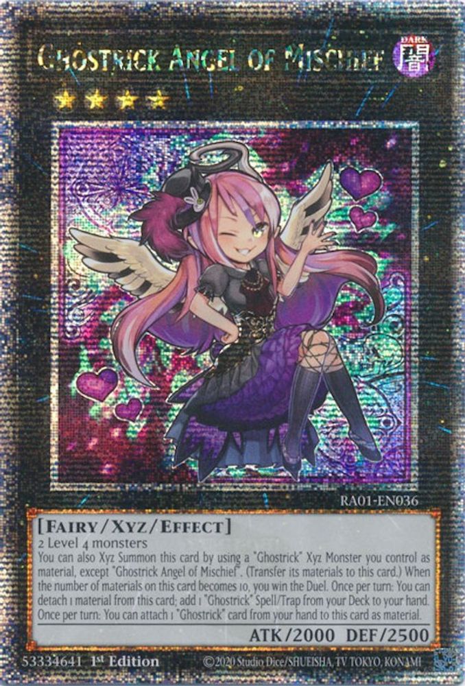 Ghostrick Angel of Mischief [RA01-EN036] Secret du quart de siècle Rare 
