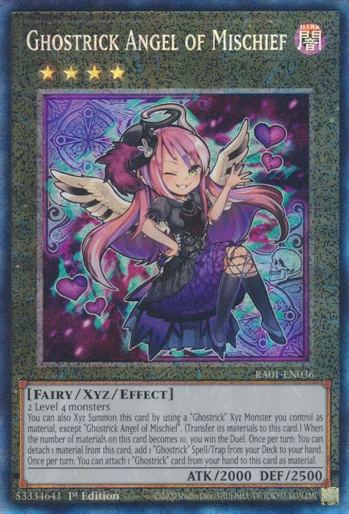 Ghostrick Angel of Mischief (PCR) (RA01-EN036) - Prismatic Collector's Rare