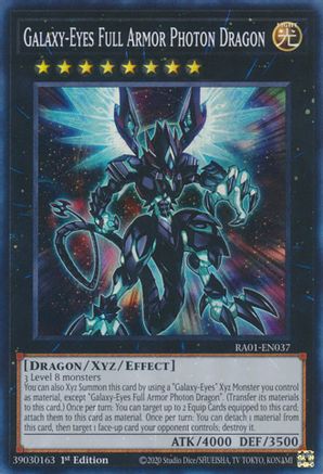 Dragon Photon à Armure Complète aux Yeux Galactiques [RA01-EN037] Super Rare 