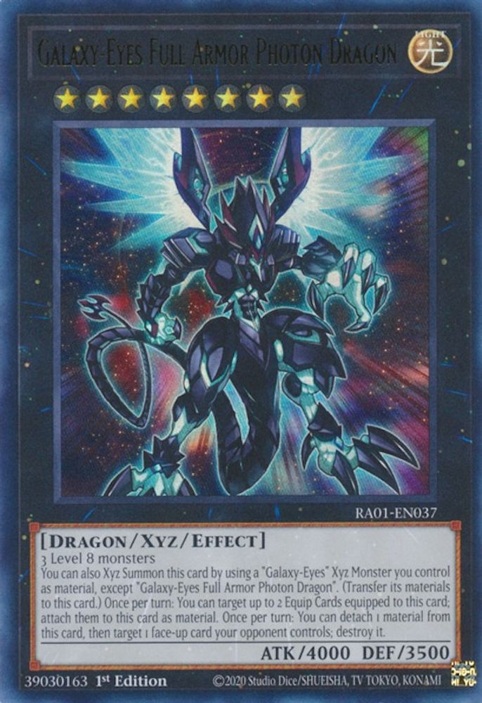 Dragon Photon à Armure Complète aux Yeux Galactiques [RA01-EN037] Ultra Rare 